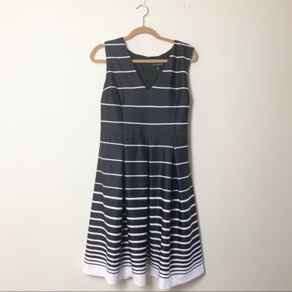 NWT Lane Bryant Black & White Striped Dress Sz 18 - Picture 2 of 4